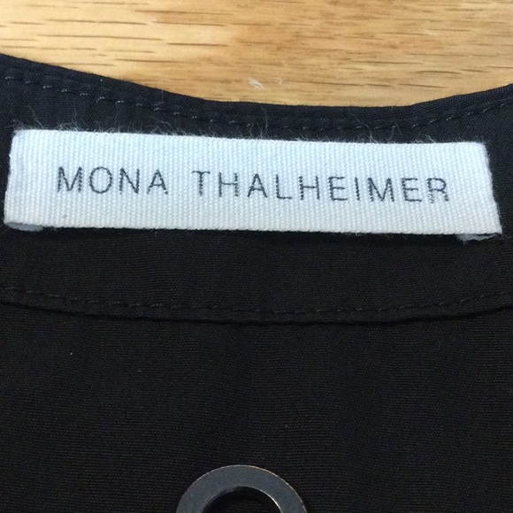 XS Mona Thalheimer Crew Neck black zipper tunic vest - Picture 14 of 16
